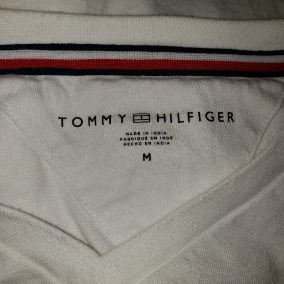 White Tommy Hilfiger Flag Tee - Picture 3 of 5